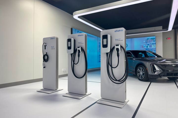 GM EV Live displays chargers of different sizes.