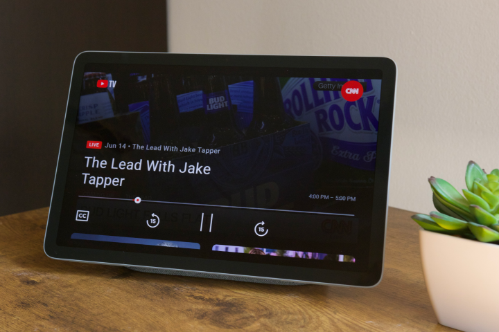 YouTube TV sur la tablette Google Pixel.