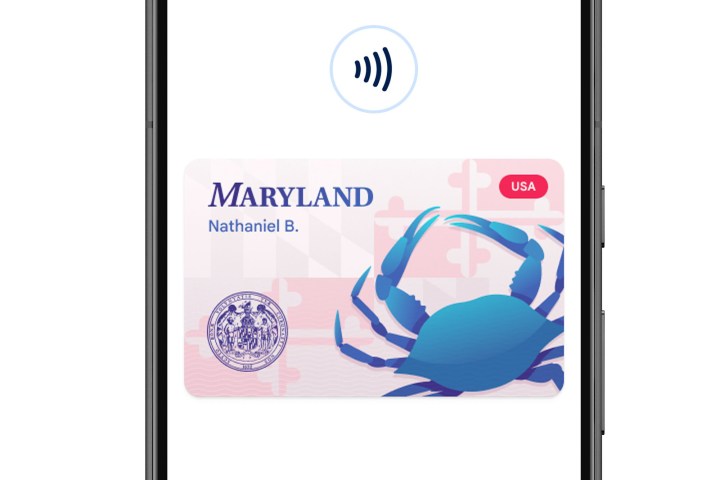 ID digital de Maryland en la aplicación Google Wallet.