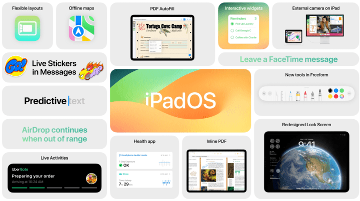 پیش نمایش iPadOS 17.