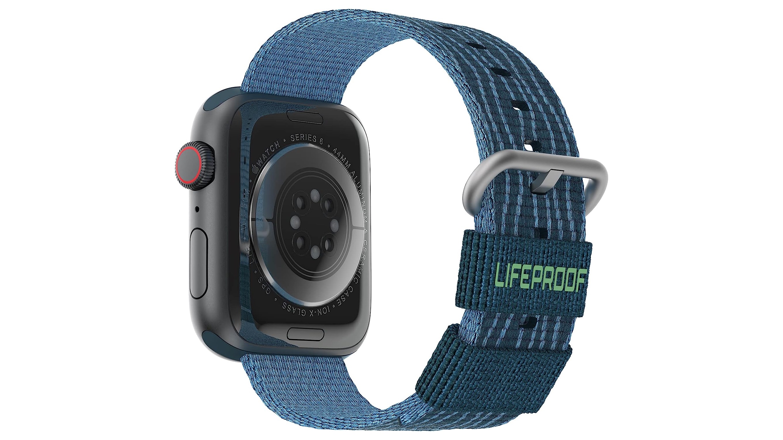 LifeProof Eco Friendly Apple Watch Band in Trident Blue.