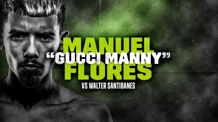 A promo poster showing Manuel "Gucci Manny" Flores.