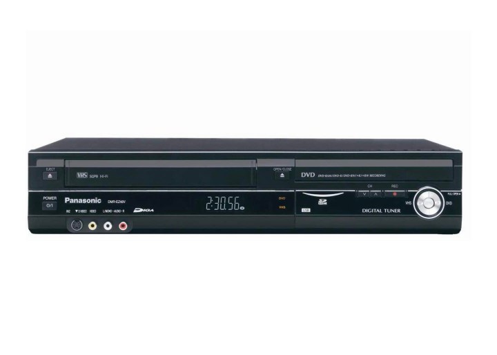 The Panasonic DMR EZ48VP K VHS to DVD recorder.