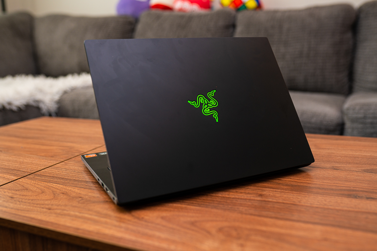 The back of the Razer Blade 14.
