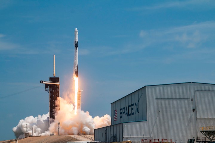 A SpaceX Falcon 9 rocket launches on Monday, June 5, 2023.