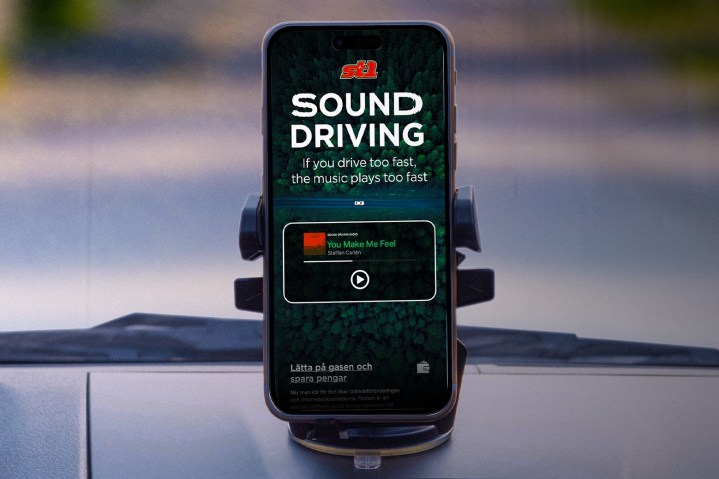 St1's Sound Driving music playlist will speed up the tempo of your music if you exceed speed limits.