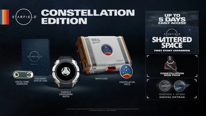 The constellation edition of Starfield items.