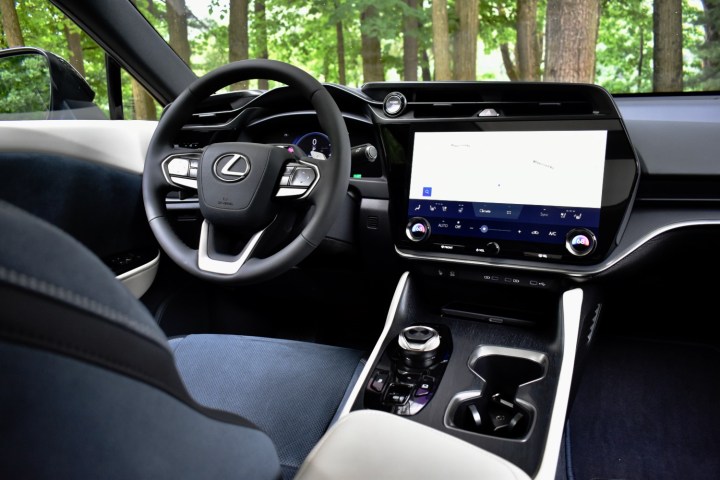 Interior of the 2023 Lexus RZ 450e.
