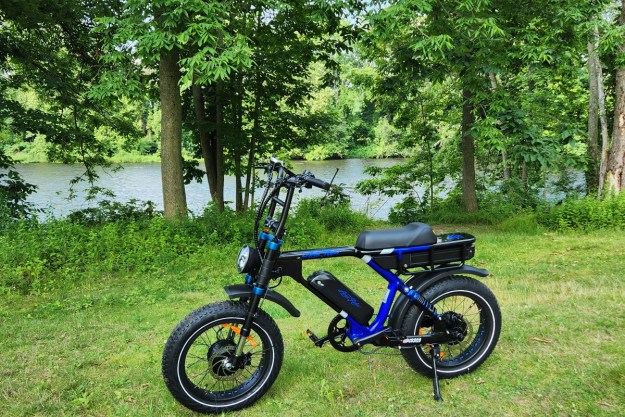 Ariel Rider Grizzly with a river in the background.