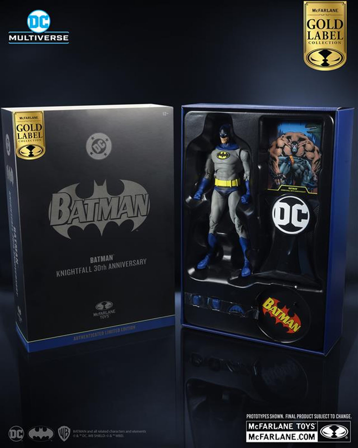 A embalagem do 30º aniversário de Batman Knightfall.