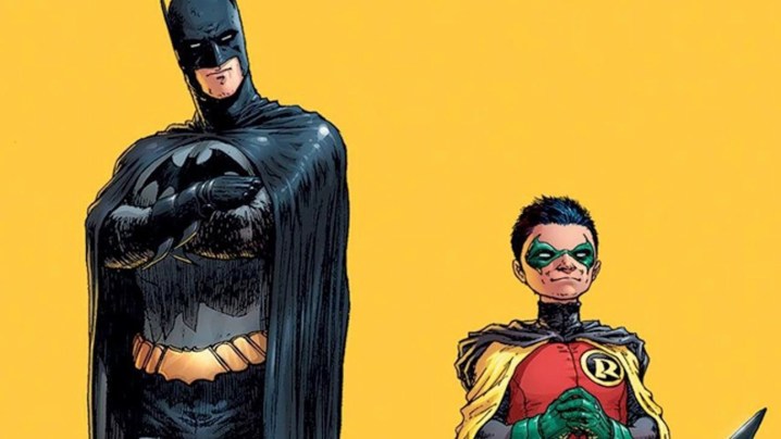 Batman and Robin in cover image for Batman and Robin vol. 1 by Grant Morrison.