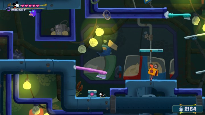 A portal reference in Disney Illusion Island.