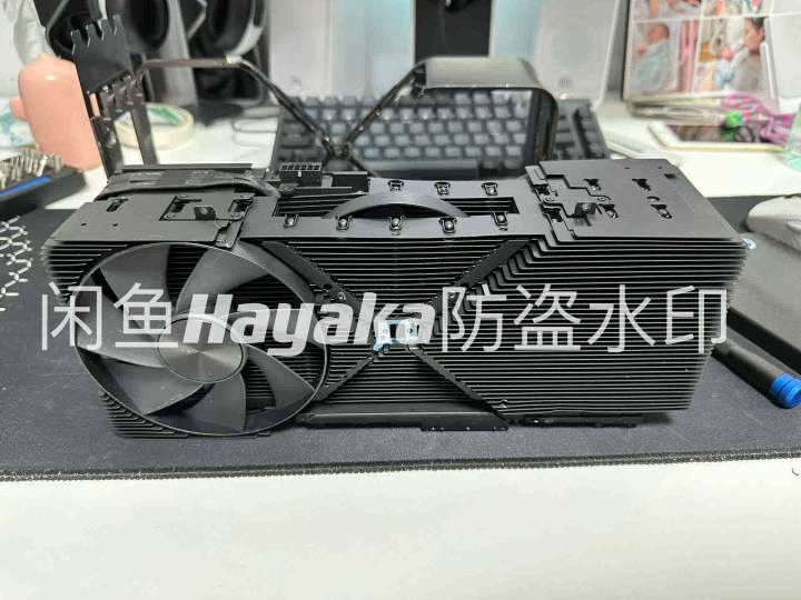 A prototype cooler for Nvidia's unreleased graphics card.