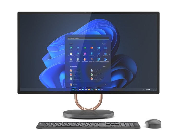 The Lenovo Yoga AIO 9i all-in-one PC on a white background.