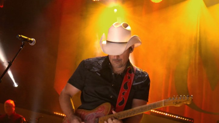 Brad Paisley in a promo for CMT's Let Freedom Sing.