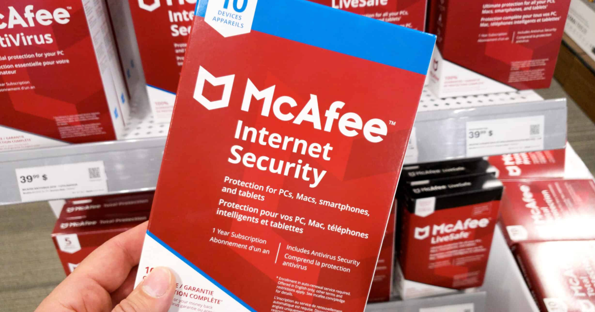 Get a year of McAfee Antivirus protection for PC for $15