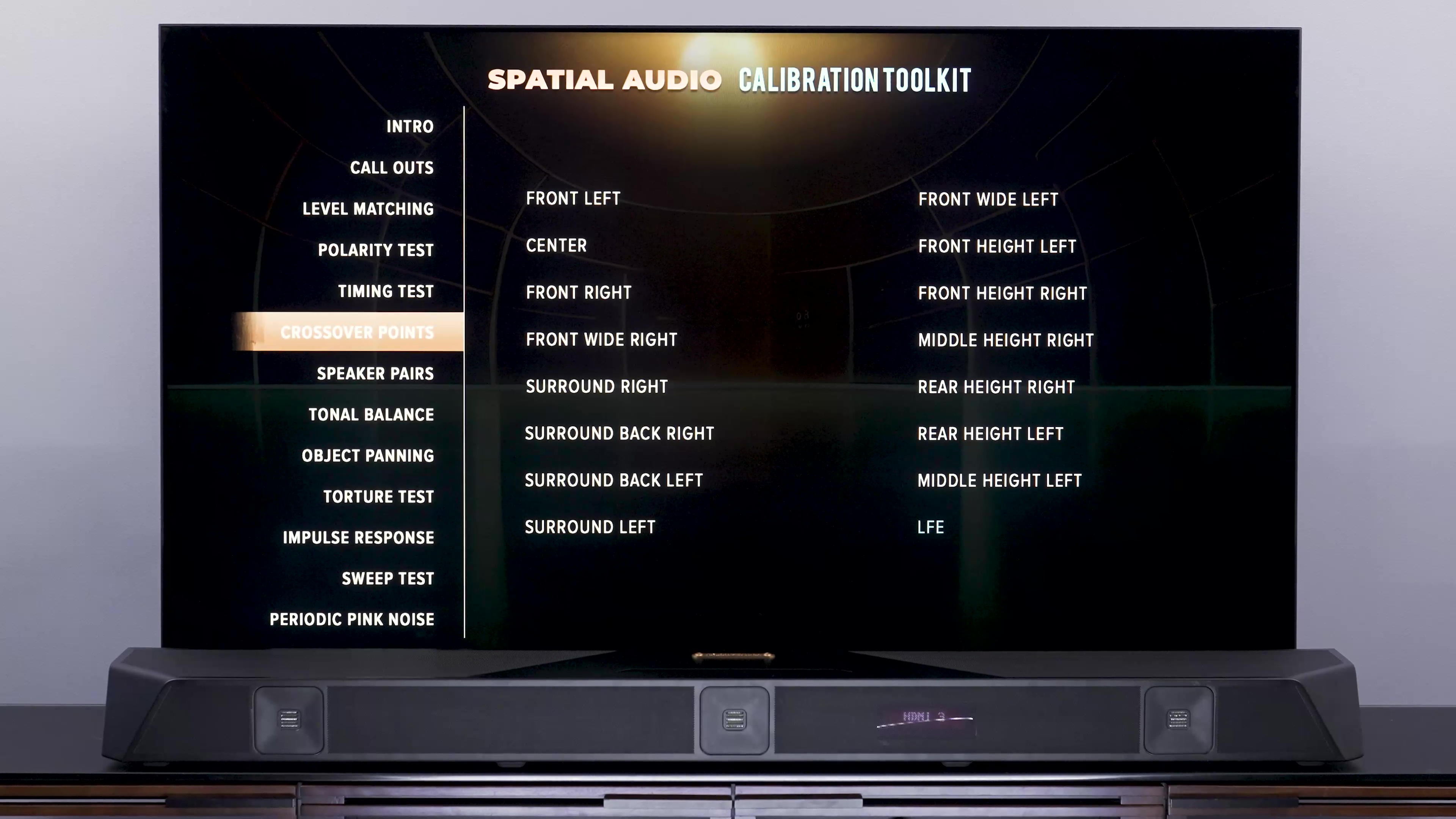Spatial Audio Calibration Toolkit home screen.