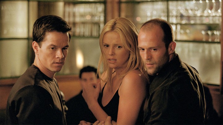 Mark Wahlberg, Charlize Theron, and Jason Statham in The Italian Job.