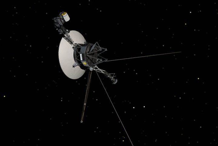 An artist's concept of the Voyager 2 spacecraft