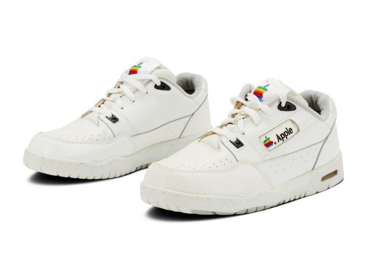 Rare Apple sneakers from the 1990s.