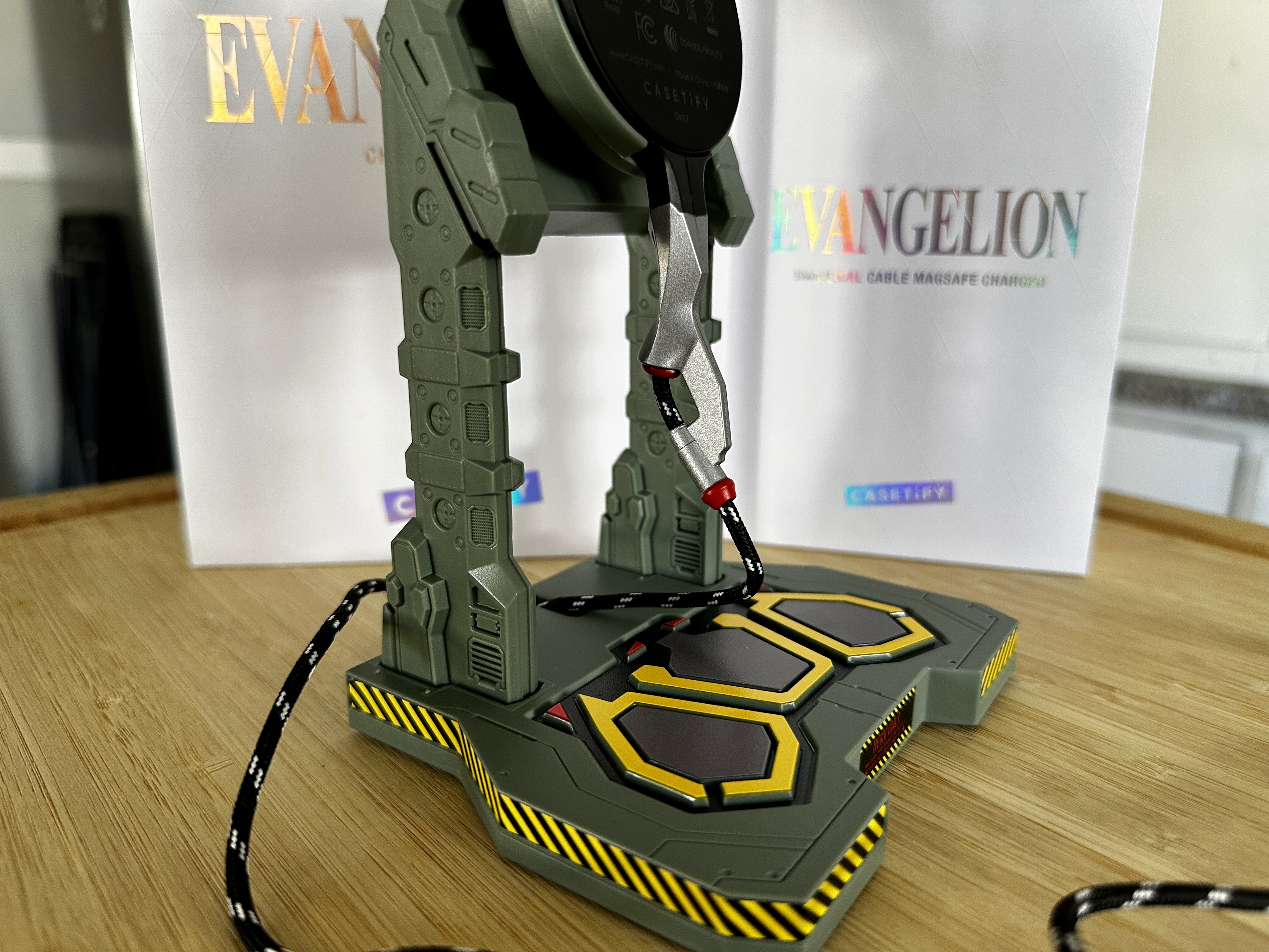 CASETiFY Evangelion Charging Dock base stand view.