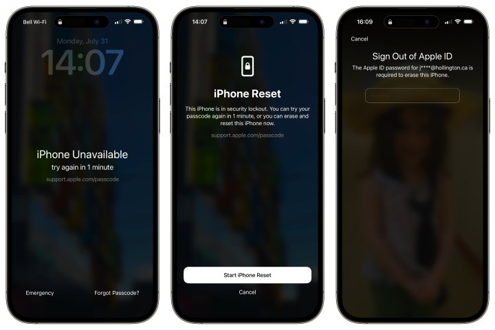 come riparare l'iPhone è disabilitato errore non disponibile blocco di sicurezza iOS 17