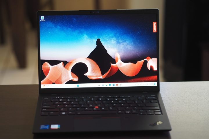 Lenovo ThinkPad X1 Nano Gen 3 front view showing display and keyboard.
