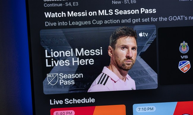 A Lionel Messi promo for MLS Season Pass on Apple TV.
