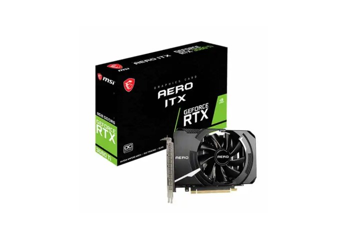 The MSI GeForce RTX 3060 AERO mini-ITX GPU