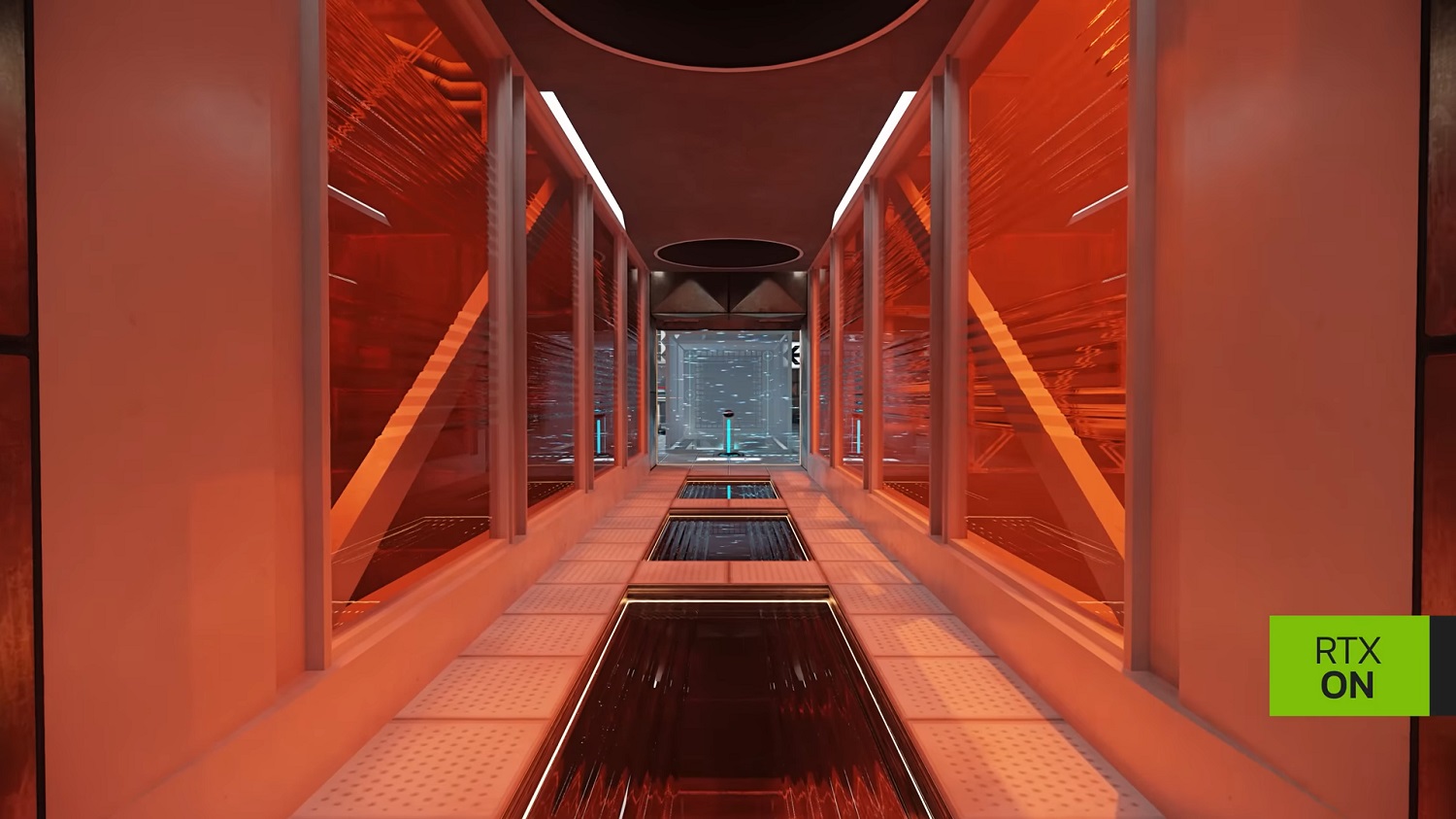 A Hallway in Portal Prelude RTX.