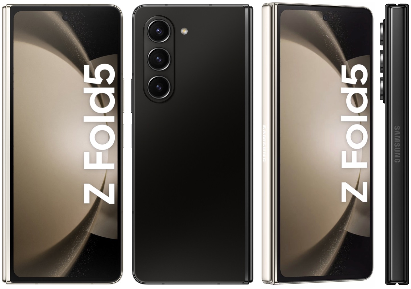 Renders of the Samsung Galaxy Z Fold 5.