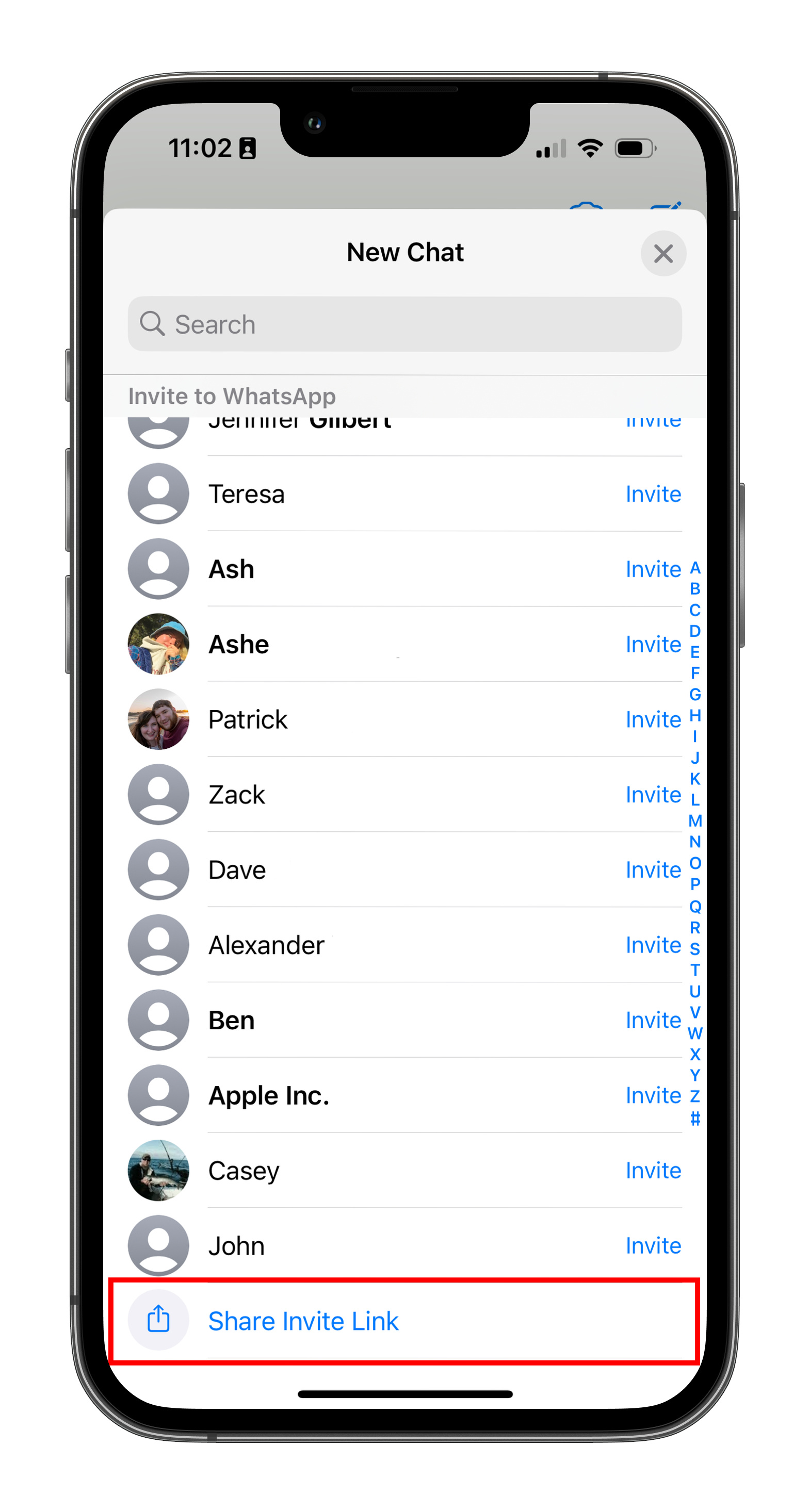 como adicionar um contato no link de compartilhamento do whatsapp new apple 1