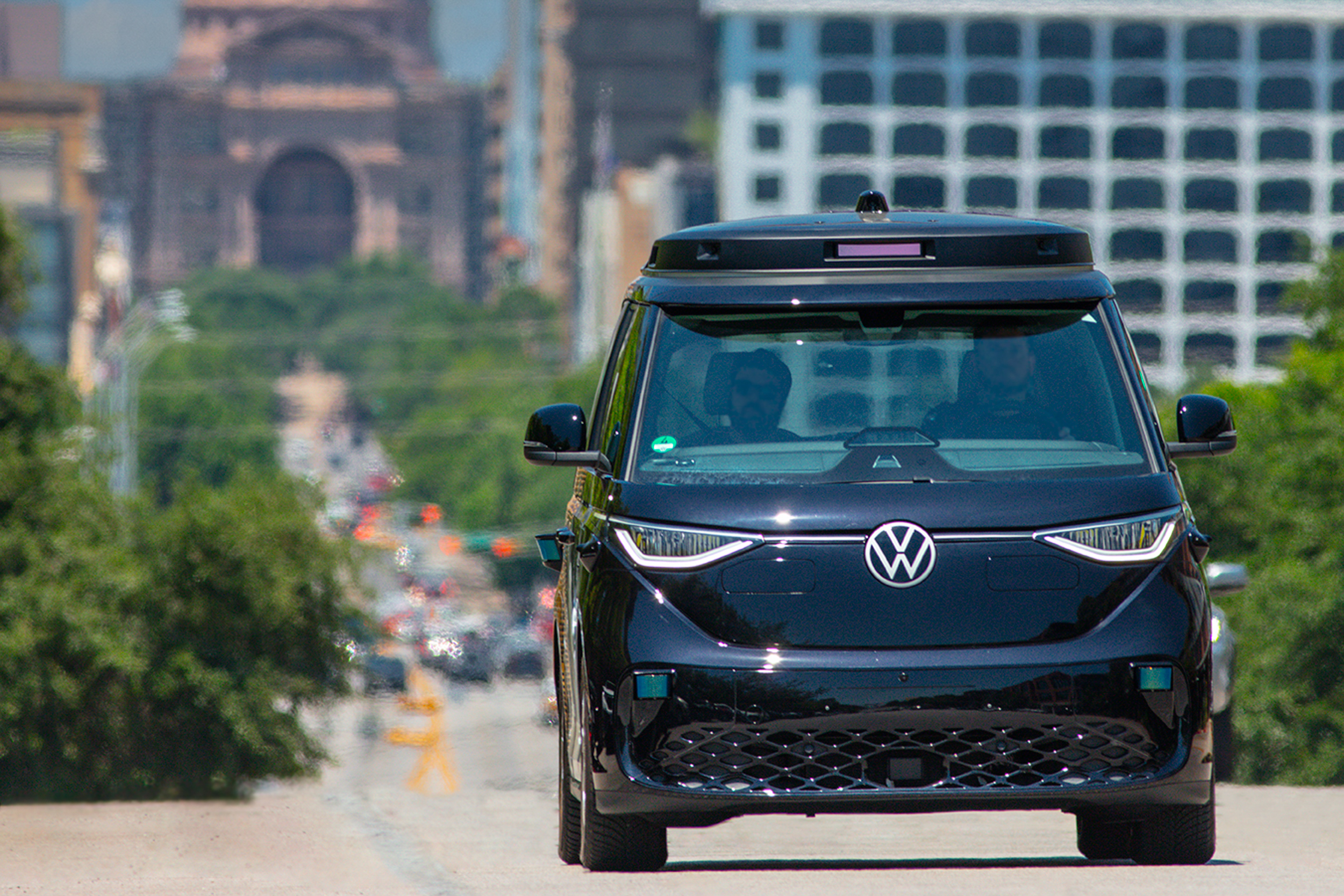 Volkswagen self-driving ID. Buzz à Austin
