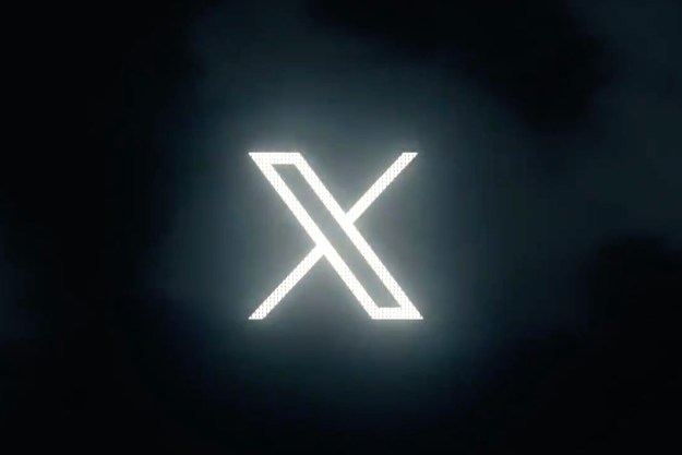 A white X on a black background, which could be Twitter's new logo.