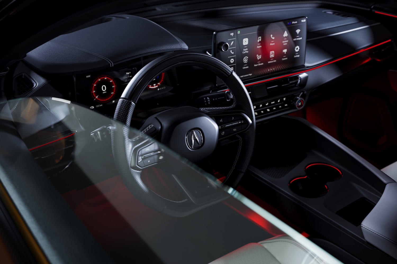 Interior of the 2024 Acura ZDX.