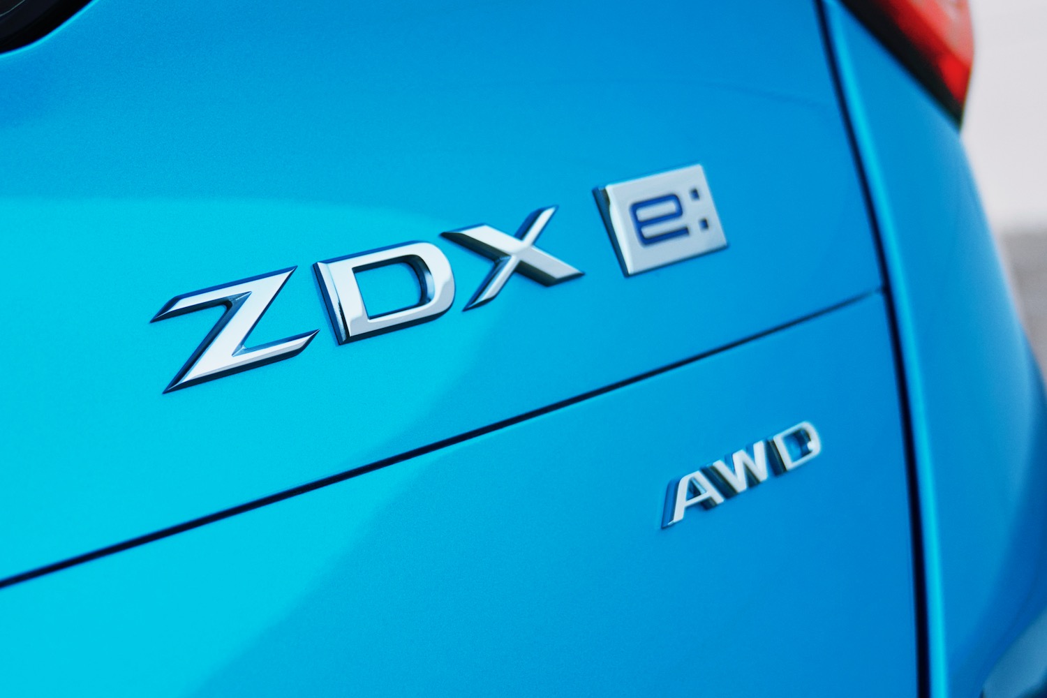 Rear badge on the 2024 Acura ZDX.