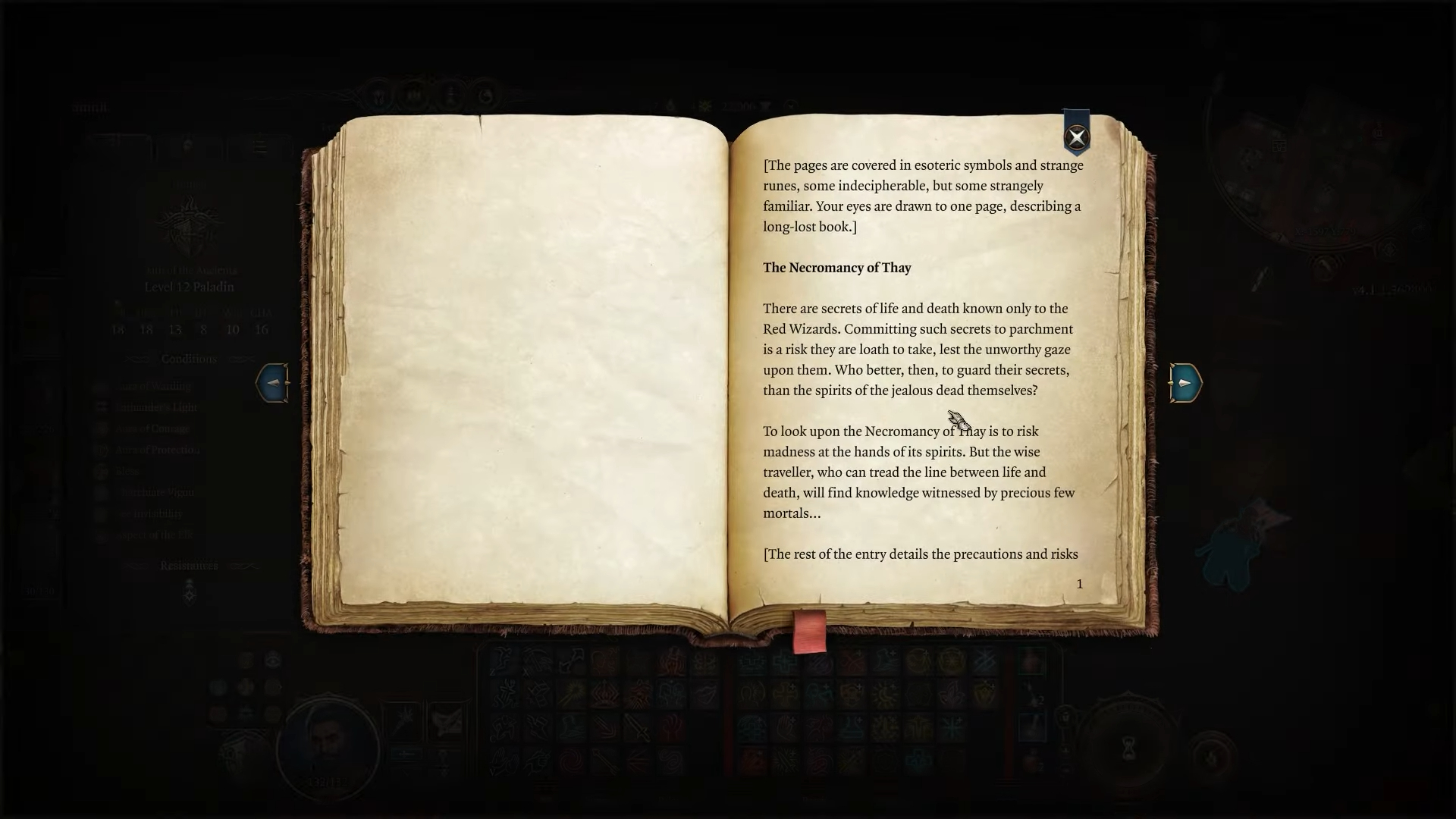 How to read the Necromancy of Thay in Baldur's Gate 3