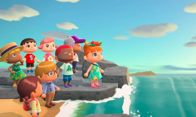 Gameplay action from Animal Crossing: New Horizons for Nintendo Switch.