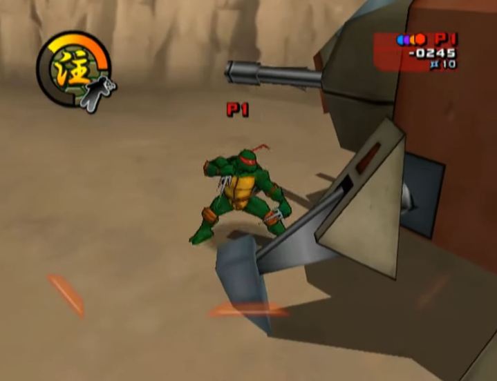 Gameplay from Teenage Mutant Ninja Turtles 2: Battle Nexus
