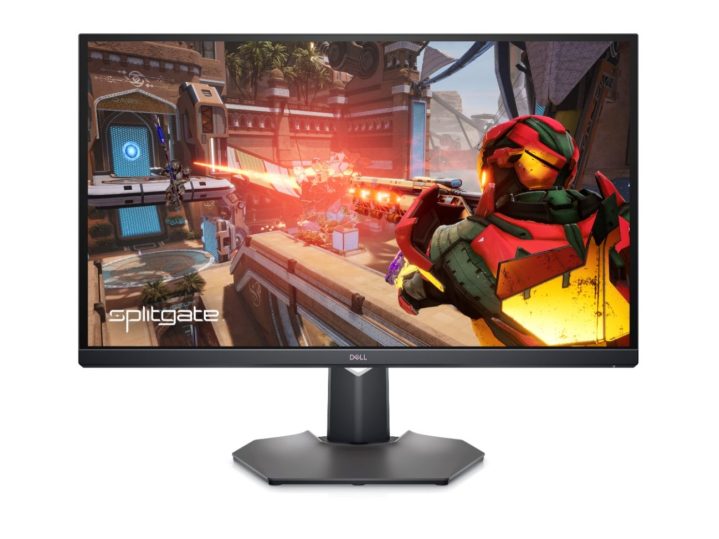 The Dell 32 USB-C Gaming Monitor with a game open.