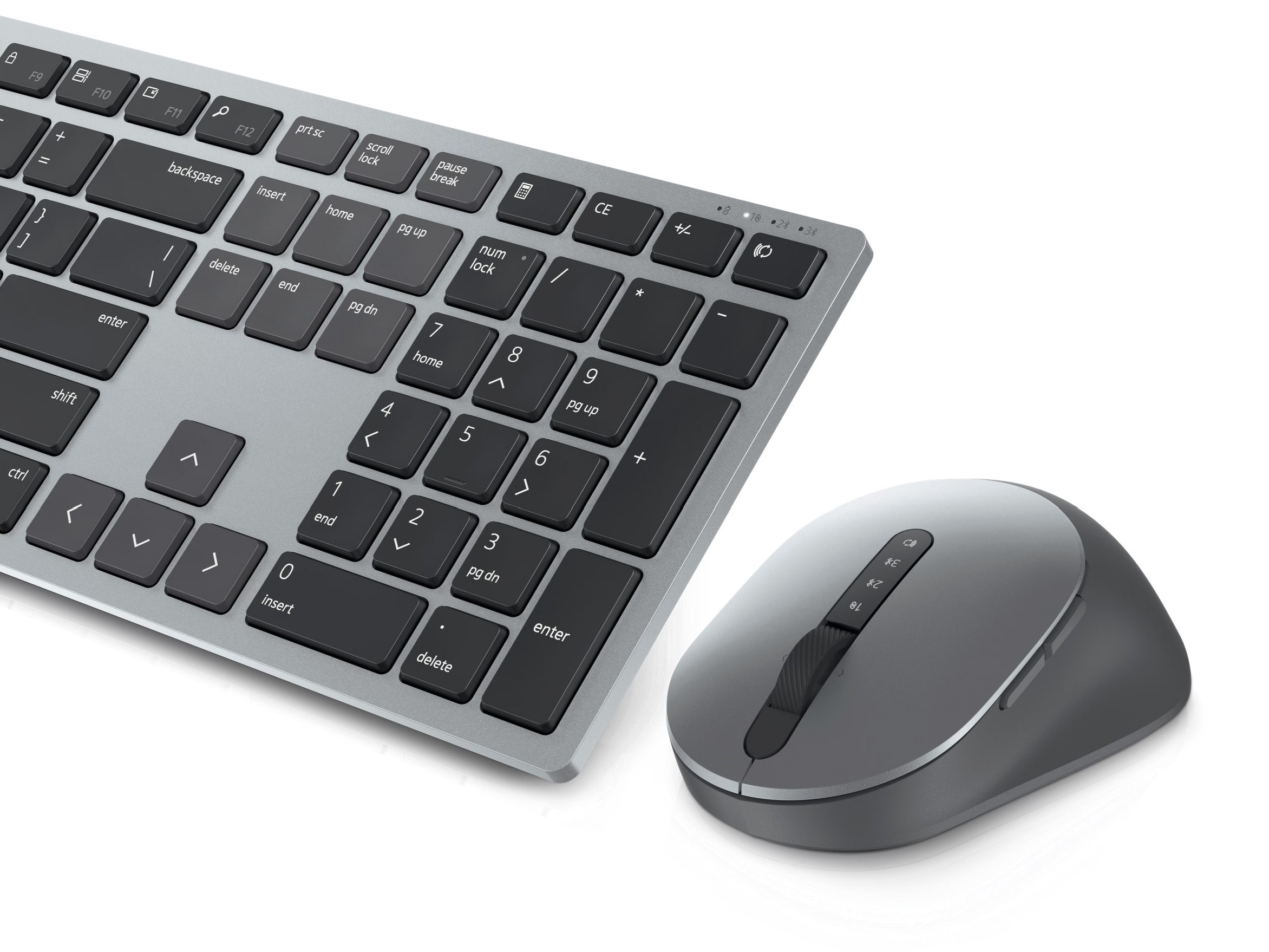  Imagem de combinação de mouse e teclado sem fio para vários dispositivos Premier KM7321W.