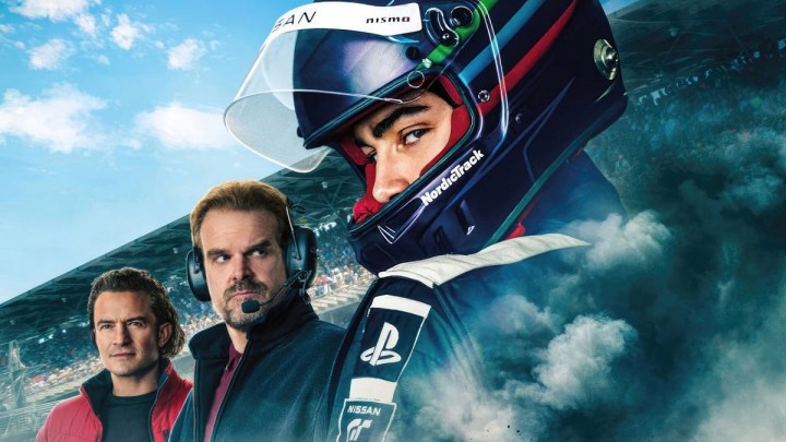 The cast of Gran Turismo in an official poster for the film.