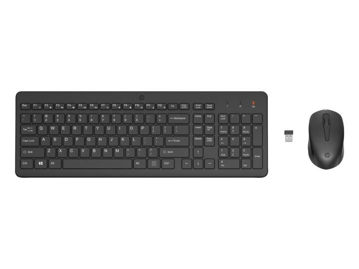 The HP 330 Wireless Mouse and Keyboard Combination against a white background.
