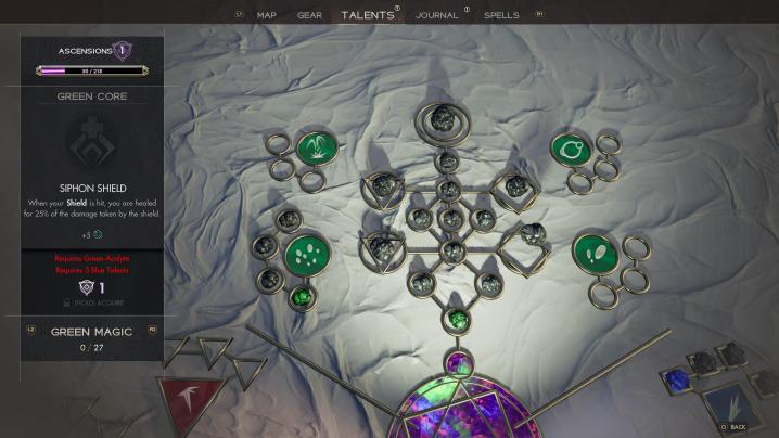 The skill tree in Immortals of Aveum.