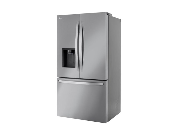 LG 25.5 cubic feet french door counter-depth smart refrigerator product image.
