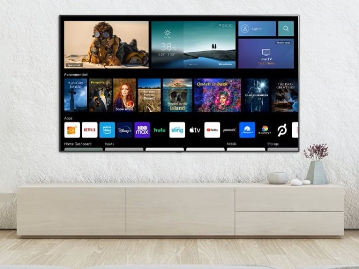 LG OLED TV installed on wall lifestyle image