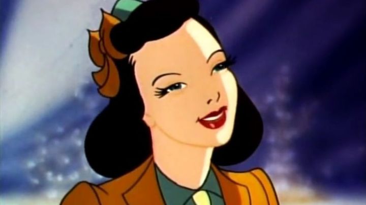 Lois Lane smiling in the short The Mechanical Monsters.