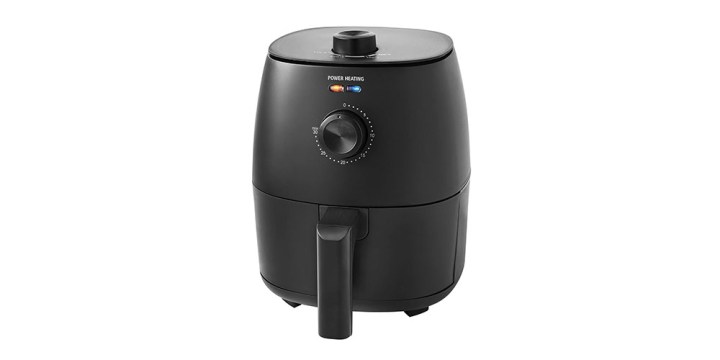 The Mainstays 2.2 quart compact air fryer on a white background.