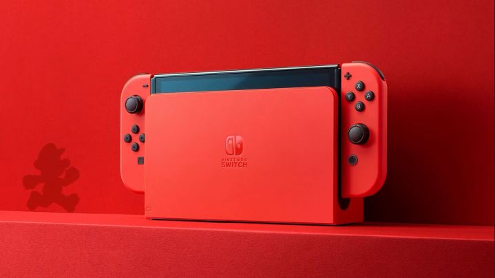 Une image de la Nintendo Switch - Modèle OLED Mario Red Edition.