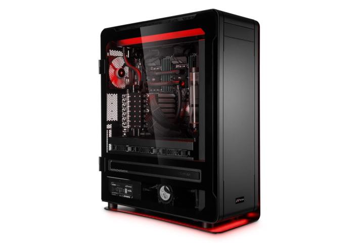 The Mifcom Big Boss PC from the side.